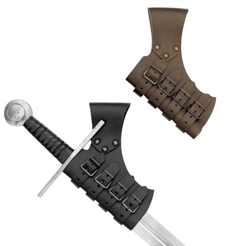 Leather medieval sword frog - medieval,