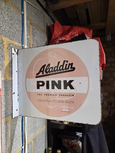 Aladdin enamel advertising - enamel,