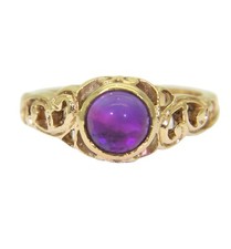 Vintage Amethyst Cabochon 9ct