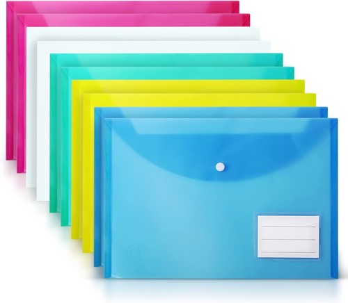 Plastic wallets pack - a4-10,