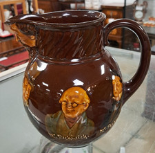 Antique Doulton Doulton Kings Ware Dickens Whisky/ Water Jug A/F