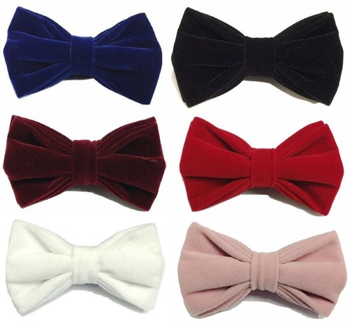 Classic velvet bow tie bowtie - classic,