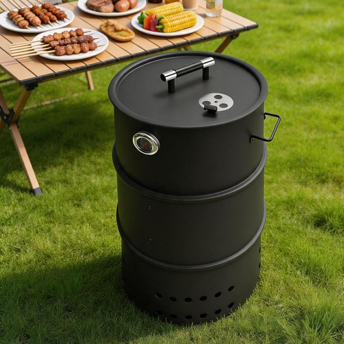 3in1 charcoal smoker bbq grill - bbq,