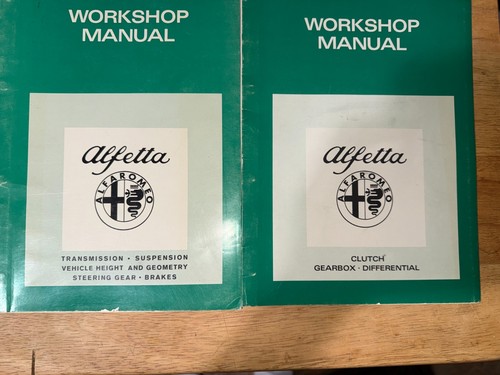 Alfa romeo alfetta manuals - alfa,