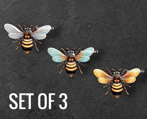 Bee wall art metal - bee,