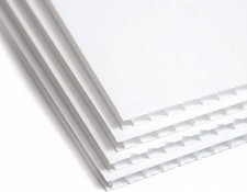 A5 White Fluted Plastic Sheets
