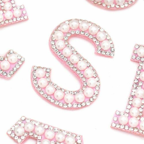 Sparkle letter pink rhinestone - sparkle,
