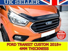 🇬🇧🌟 FORD TRANSIT CUSTOM 2018+ BONNET WIND STONE DEFLECTOR PROTECTOR GUARD BRA
