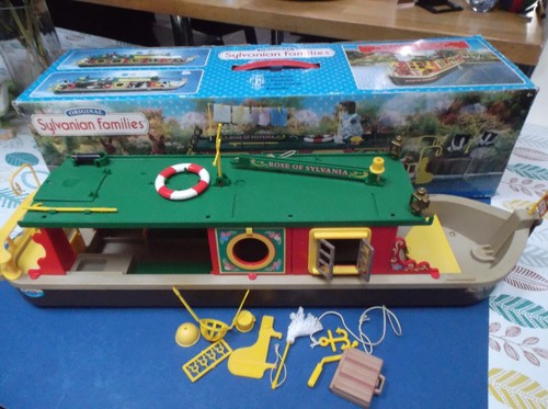 Sylvanian families canal boat - families,