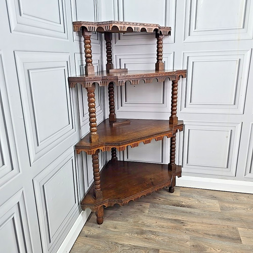 Antique whatnot shelves - antique,