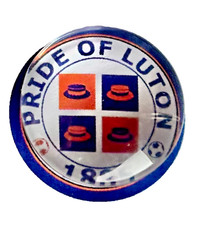 LUTON Badges Crested Town Badge Pride Of Luton Fans Football Gifts