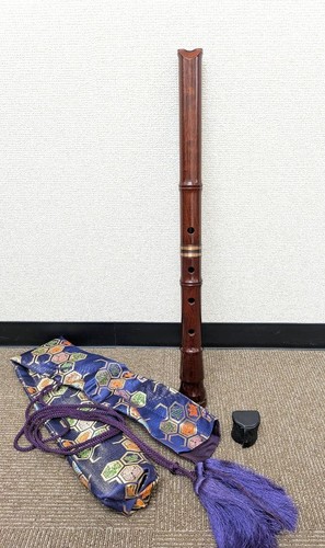 Japanese wooden shakuhachi - wooden,