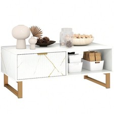 Marble effect coffee table - effect,