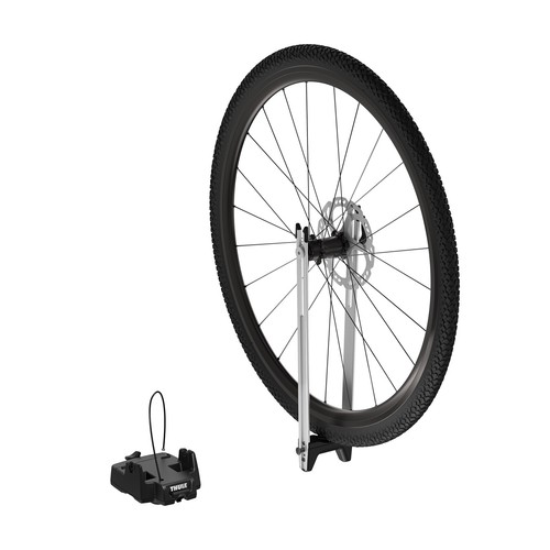 Thule roof mounted bike - bike, front