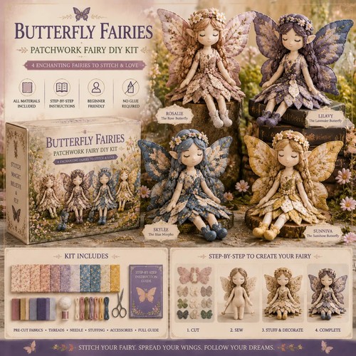Sewing kit fairy - kit, 4