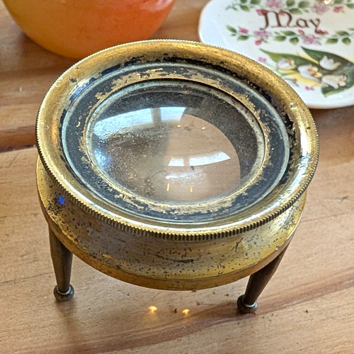 Brass glass optical lens - optical,
