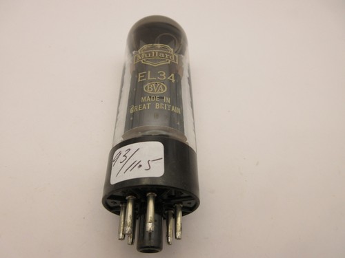 El34 mullard valve twin halo - el34,