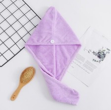 UK STOCK Microfibre Magic Hair Fast Drying Dryer Turban Dry Towel Bath Wrap Hat