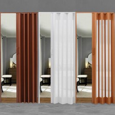 Folding Door PVC  Internal Doors Sliding Concertina Accordion Panel Magnetic