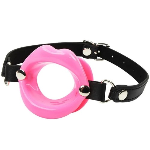 Open mouth gag lips - open, silicone