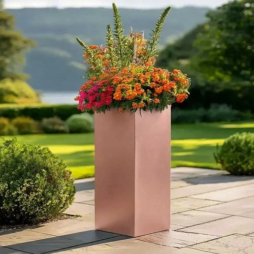 Zinc galvanised tall square - tall,