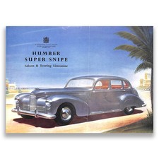 Humber Super Snipe Car Sales