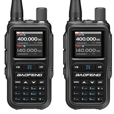 2X Baofeng UV5R Mini Walkie Talkie VHF UH USB-C NOAA Bluetooth App Program Radio