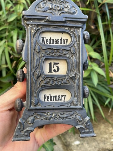 Antique desk calendar - desk,