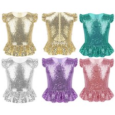 Girls Short Flutter Sleeve