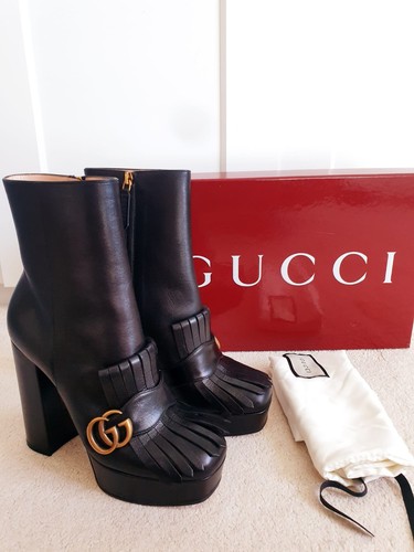 New gucci black fringed - new,