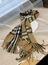 Burberry Cashmere Scarf Beige, only dry wash 