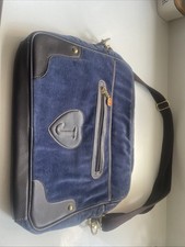 Vintage Juicy Couture Laptop Computer And Document Bag  LIPS Crowns Zipper