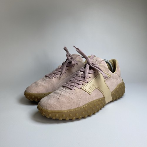 Tod pink suede sneakers - suede,