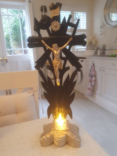 Gothic crucifix antique - gothic,