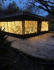 BLACK & CLEAR MADE TO MEASURE  CARAVAN  SHADE AWNING CURTAINS  ANY COLOUR MADE