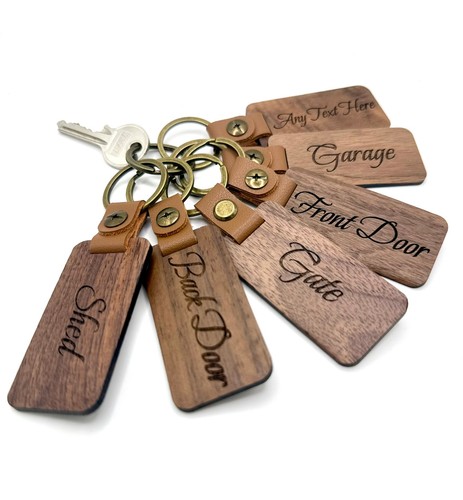 Wood keyring door - keyring, key