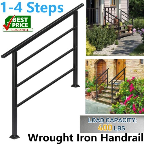 Wrought iron handrail fit 4 - iron, 1-4