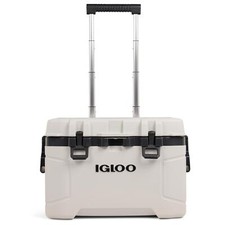 IGLOO COOLERS TRAILMATE 52 WHEELED CAMPING COOL BOX HEAVY DUTY FISHING BBQ WHITE