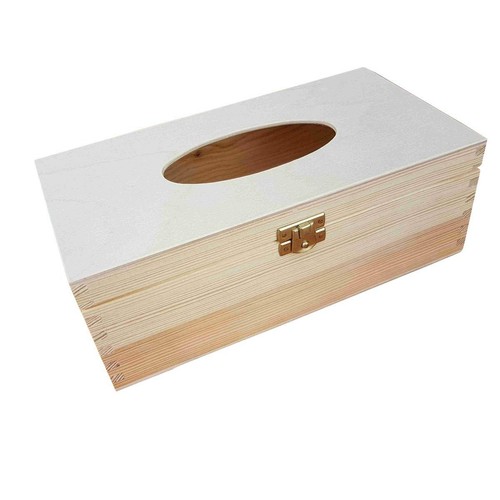 Wooden tissue box - wooden,