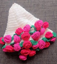 Crochet Rose Bouquet Blanket |