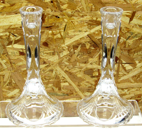 Pair vintage candle holders - pair,
