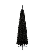 Premier Pencil Pine Slim Christmas Tree - Black - 200cm/2m/6.5ft