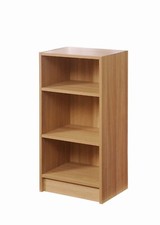 Oak Small Narrow Bookcase Storage Display Shelving Unit Bookshelf Rack Stand