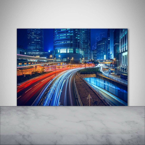 Tulup kitchen glass splashback - glass,