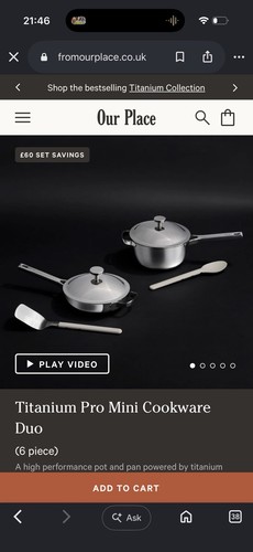 Titanium pro mini cookware duo - titanium,