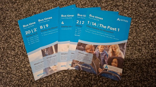 Arriva derby bus timetables - derby,