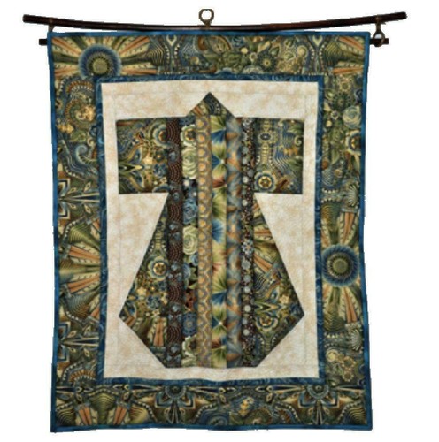 Smoked bamboo wall hanging - wall,