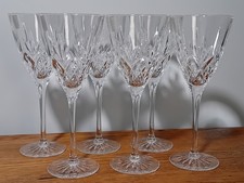 Thomas Webb Romeo Large Crystal Wine Glass 21cm Tall, Set of 6