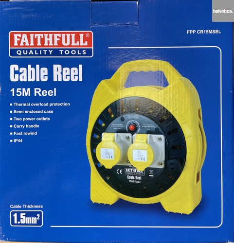 110v faithfull 15m - faithfull, cable