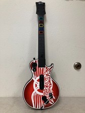 Xbox 360 Aerosmith Les Paul Guitar Hero Red Octane Wireless 95339 NO DONGLE